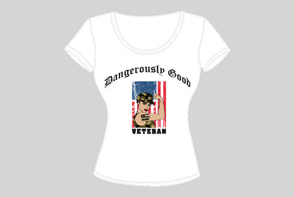 Tough as a Woman-Veteran T-shirt