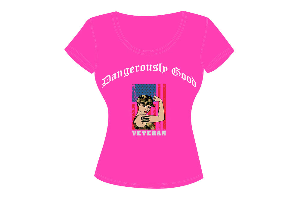 Tough as a Woman-Veteran T-shirt