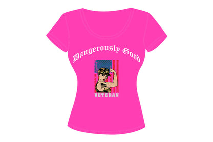 Tough as a Woman-Veteran T-shirt